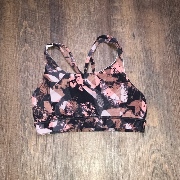Lululemon Energy Bra Nulux Peony Multi - Picture 2 of 7